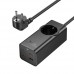 Мережевий подовжувач HOCO NS9 Wisdom 1-position(PD67W/3C1A) desktop socket(EU/GER) Чорний
