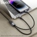 PD Кабель HOCO U139 C to C+iP 100W fast charging data cable 1.2m чорний