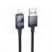Кабель HOCO X118 Generous charging data cable with display iP чорний