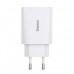 Мережевий зарядний пристрій Baseus Speed Mini Quick Charger 1C 20W EU білий CCFS-SN02
