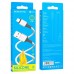 Кабель BOROFONE BX83 Famous silicone charging  for Lightning 2.4A/1m білий