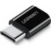 Адаптер UGREEN US157 USB-C 3.1 - Micro USB Adapter чорный (30391)