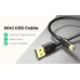 Кабель UGREEN US132 USB 2.0 A Male to Mini 5Pin Male 1m чорный (10355)
