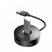USB-хаб Baseus Round Box USB to USB 3.0 + 3 USB 2.0 чорный (CAHUB-F01)