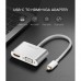 Переходник UGREEN MM123 USB Type C to HDMI + VGA Converter белый 30843 Адаптер  для подключения монитора
