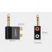 Адаптер UGREEN AV147  6.35mm Male to 2RCA Female Adapter чорный  (40846)