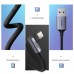 Кабель UGREEN US299 USB-A to Lightning Braided cable with Aluminum Shell M/M чорный 1m (60521)