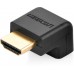Адаптер Ugreen HD112 HDMI Male to Female Adapter чорный Down (20109)