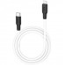 Кабель HOCO X21 Plus Silicone PD 20W Type-C to Lightning  чорный-белый