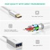 Адаптер Ugreen US154 USB Type-C Male to USB 3.0 Female OTG Adapter белый (30702)