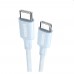 Кабель UGREEN US557 USB-C to USB-C Silicone Fast Charging Cable 100w 1m (15271) голубой