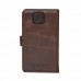 Чехол кожаный универсальный 4,7 dark brown камера в центре
