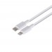 Сетевое зарядное устройство Remax RP-U37 USB/ Type-C QC PD белое + кабель Type-C to Lightning