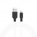 Кабель Hoco X21 USB to Lightning 1m черный белый