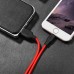 Кабель Hoco X21 USB to Lightning 1m черный красный