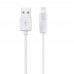 Кабель Hoco X1 2 кабеля USB to Lightning 1m белый