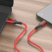 Кабель Hoco U79 с индикатором USB to Lightning 1.2m красный