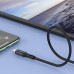 Кабель Hoco U79 с индикатором USB to Lightning 1.2m черный