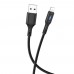 Кабель Hoco U79 с индикатором USB to Lightning 1.2m черный