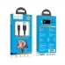 Кабель Hoco U79 с индикатором USB to Lightning 1.2m черный