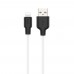 Кабель Hoco X21 Plus USB to Lightning 2m черный белый