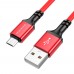 Кабель Borofone BX83 USB to MicroUSB 1m красный