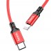 Кабель Hoco X14 DS Type-C to Lightning PD 3m красный