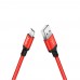 Кабель Hoco X14 USB to MicroUSB 2m красный
