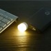 USB LED лампочка цилиндрическая, теплый свет белая