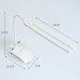 Настольная USB LED лампа гибкая, двойная с двумя аккумуляторами и прищепкой белая