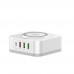 Беспроводное зарядное устройство Ldnio AW004 3 USB/ Type-C QC PD 32W белое