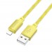 Кабель Borofone BX95 USB to Lightning 1m золотистый