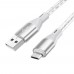 Кабель Borofone BX96 USB to MicroUSB 1m grey