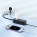 Сетевое зарядное устройство удлинитель Hoco AC9A 2 USB/Type-C PD QC 30W 1 розетка 1.5m черный