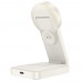 Беспроводное зарядное устройство Hoco CQ3 3в1 магнитное молочно-белое