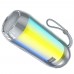 Портативная bluetooth колонка Borofone BR25 с LED подсветкой grey