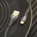 Кабель Hoco U121 с индикатором USB to Lightning 1.2m черный