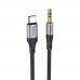 AUX кабель Hoco UPA26 Type-C to Jack 3.5 1m черный