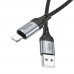 Кабель Hoco X102 USB to Lightning 1m черный