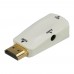 Адаптер переходник HDMI - VGA (F) + AUX (3.5) белый
