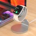 Настольный держатель T5 алюминиевый с кольцом для apple watch серебристый