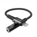 Кабель Acefast C1-05 Lightning to 3.5mm 0.18m черный