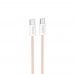 Кабель Hoco X104 Type-C to Type-C PD 60W 2m розовый