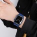 Ремешок металлический Hoco iWatch WA10 three-bead 42/ 44/ 45/ 49mm синий