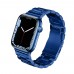 Ремешок металлический Hoco iWatch WA10 three-bead 42/ 44/ 45/ 49mm синий