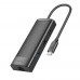 Адаптер переходник Hoco HB44 8в1 Type-C converter черный