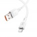 Кабель Hoco U131 2в1 USB/ Type-C to Type-C 1.2m белый