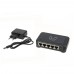 Коммутатор Alfa S805 switch 10/100/1000Mbps 5 портов черный Коммутатор Alfa S805 switch 10/100/1000Mbps 5 портов черный