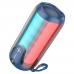 Портативная bluetooth колонка Borofone BR33 TWS с LED подсветкой  синий