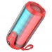 Портативная bluetooth колонка Borofone BR33 TWS с LED подсветкой красный